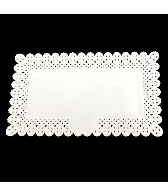 Bandeja de madera de bambú rectangular Edge alto x 41x29x2.5cm Comida de desayuno