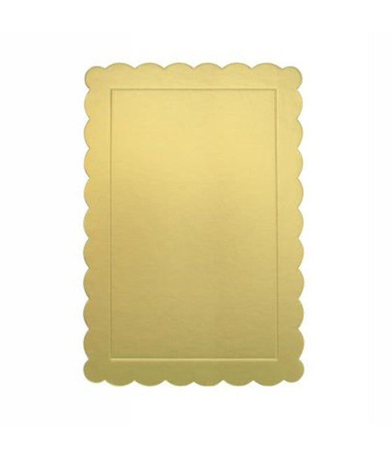 Bandeja de madera de bambú rectangular Edge alto x 41x29x2.5cm Comida de desayuno