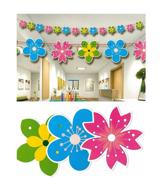 Banderas Fiesta de cumpleaños Aniversarios Set 10pz Festoon Triangular Gold 50 años