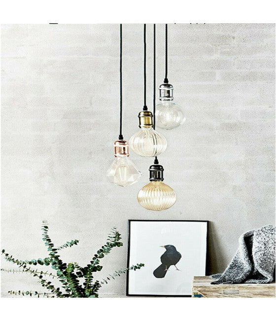 Araña de estilo de cáñamo estilo vintage retro country ataque E27 A56