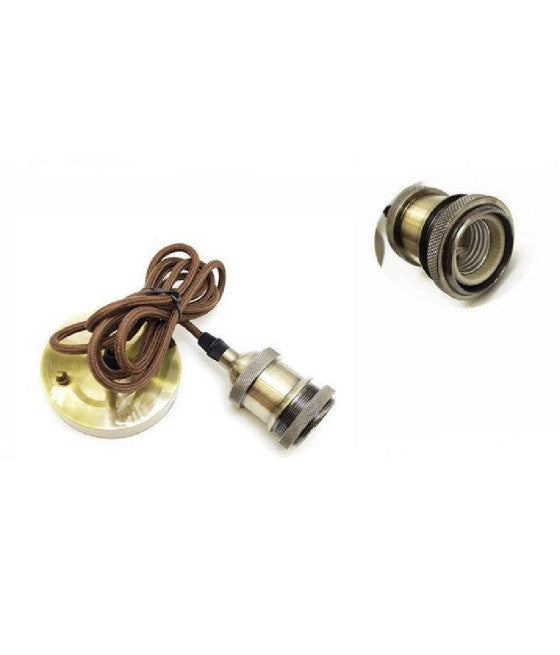 Lámpara de suspensión ovalada de techo de vidrio ámbar E27 A36-06