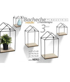 Mesa de café plegable de madera estructura de metal rectangular 50x70cm