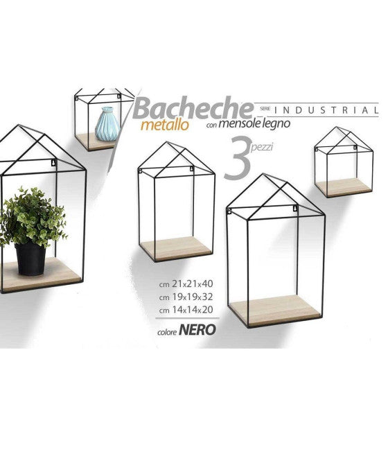 Mesa de café plegable de madera estructura de metal rectangular 50x70cm