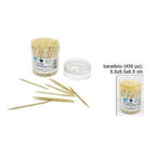 450 PCs Tiegshoes en madera doble punta dientes