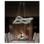 48W LED MODERN LAMPADARIES CON CRISTALLY BIANCHISSIMA 6500K B12