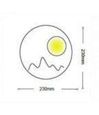 Luz de pared moderna en la tiza ovalada 1xr7s Ataque pintable Lámpara GS-E63