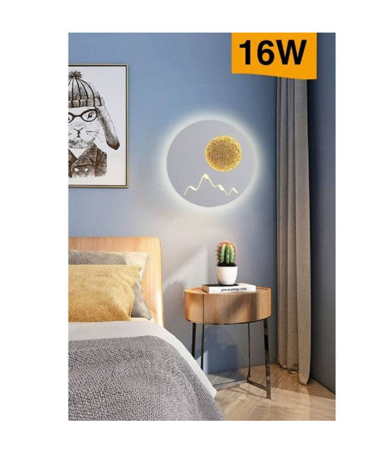 Luz de pared moderna en la tiza ovalada 1xr7s Ataque pintable Lámpara GS-E63