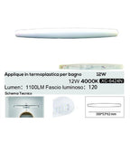 APLIQUE LED 8W BLANCO DOBLE EMISIÓN LÁMPARA 6500K 3000K 4000 E17