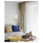Aplique de hoja de pared 7 vatios lámpara abat jour natural caliente luz fría e32