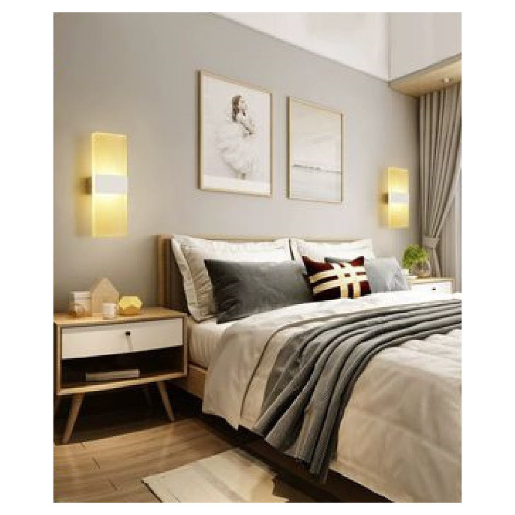 Aplique LED Lámpara de pared 8Watt Luz de doble emisión 3000K 4000K 6500K E37