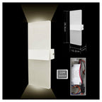 Aplique LED Lámpara de pared 8Watt Luz de doble emisión 3000K 4000K 6500K E37