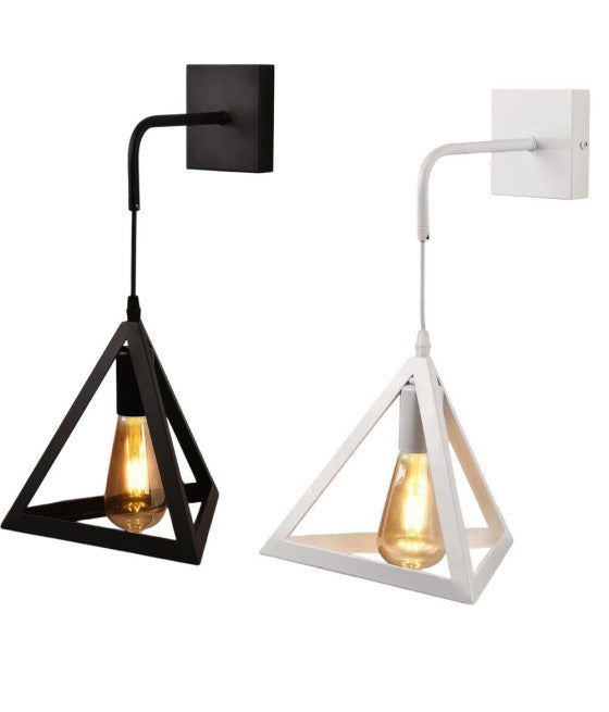 Mesa de noche moderna de la pared de la pared E27 Attack Abat Jour Glass E09