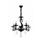 Ataque clásico Chandelier E14 5 brazos con colgantes acrílicos Lámpara A15-5