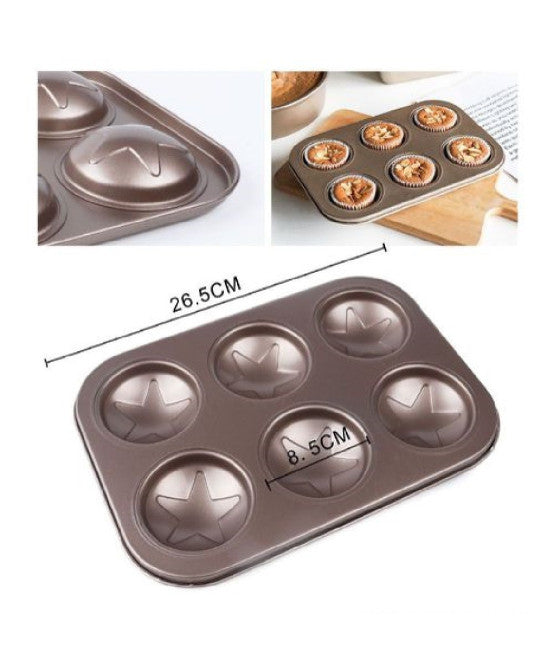 Set 720pcs Moldeos de cilindros de aluminio Bandejas desechables para Muffin Cupcake 6cm