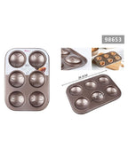 Set 720pcs Moldeos de cilindros de aluminio Bandejas desechables para Muffin Cupcake 6cm