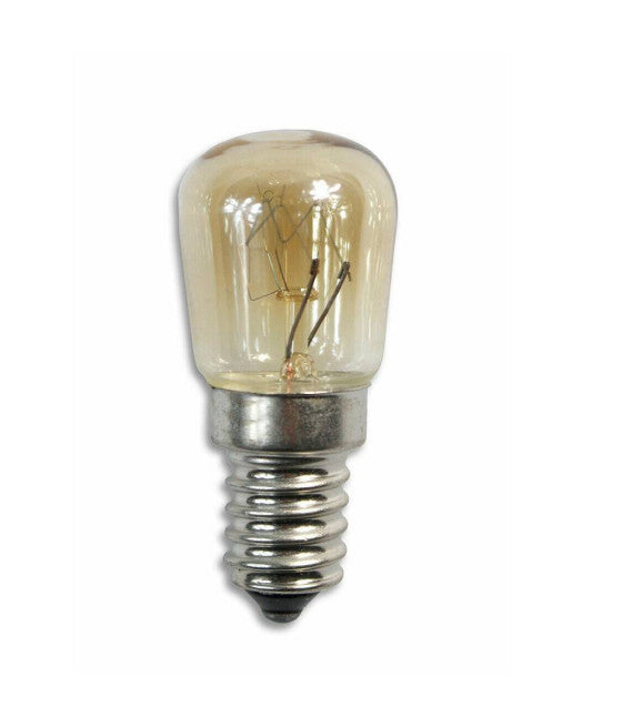Bombilla halógena 25 vatios Horno y capucha E14 luz caliente 2700K MAX 300 ° C E14-08