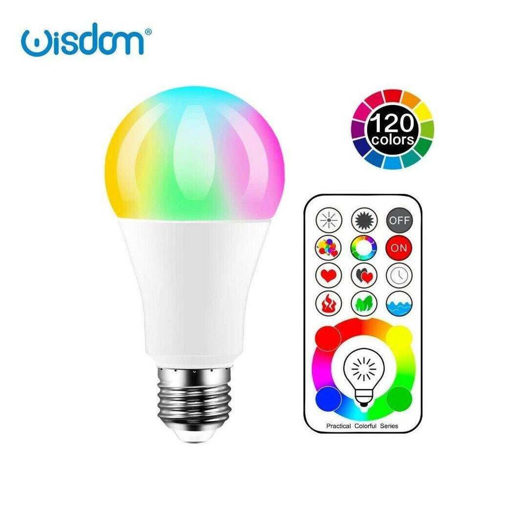 Bombilla LED de 10 vatios E27 RGB RGBW LÁMPARA CON DIMMABLE + CONTROL REMOTO
