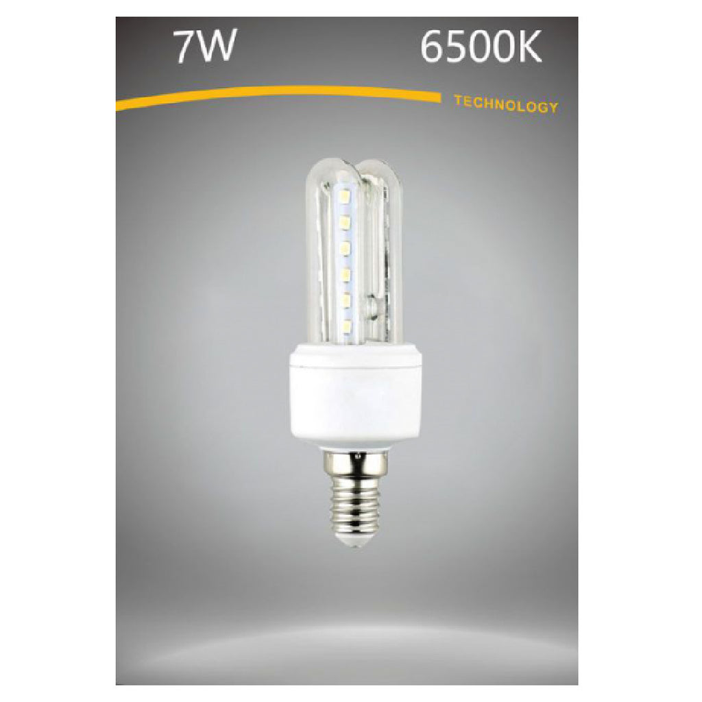 Bombilla LED E14 7W WHERD WHITE 3000K FRÍA 6500K NATURAL 4000K 2U-02T