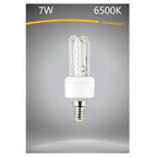 Bombilla LED E14 7W WHERD WHITE 3000K FRÍA 6500K NATURAL 4000K 2U-02T