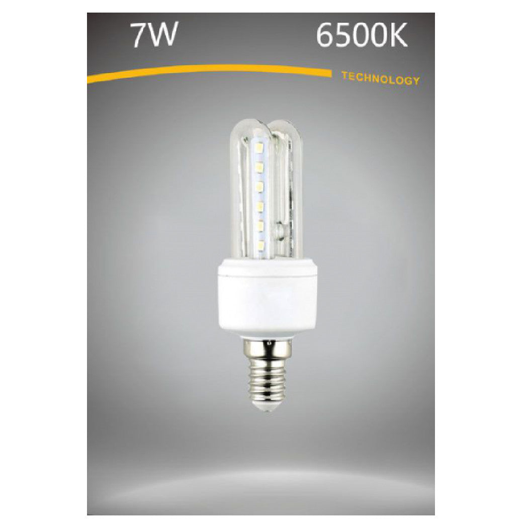 Bombilla LED E14 7W WHERD WHITE 3000K FRÍA 6500K NATURAL 4000K 2U-02T