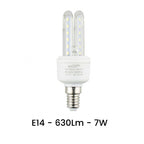 Bombilla LED E14 7W WHERD WHITE 3000K FRÍA 6500K NATURAL 4000K 2U-02T