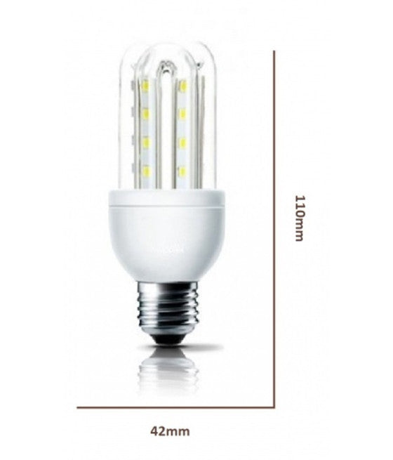 Bombilla LED SPIRAL E14 7W 40D Luz blanca caliente S-03T