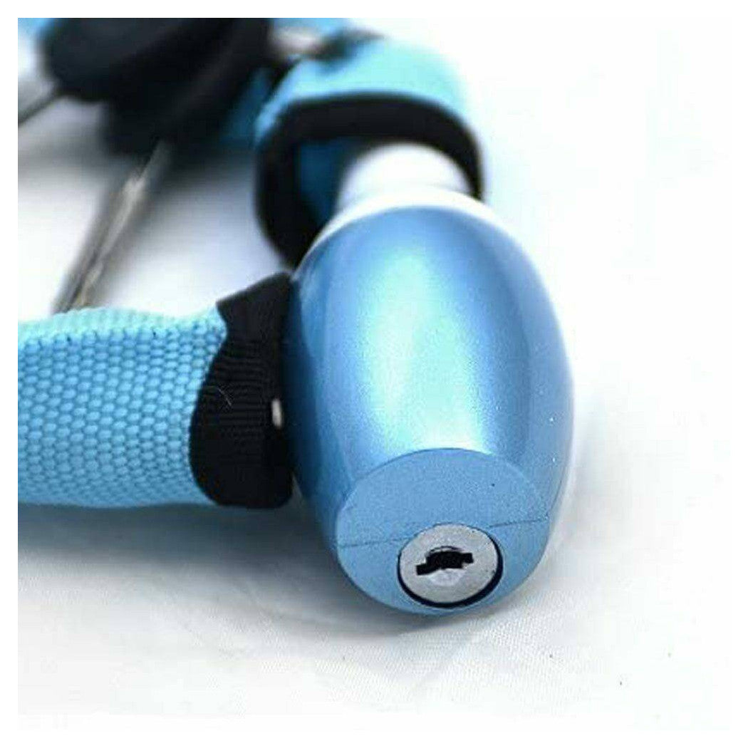 Cadena antirrobo de bicicleta de motocicleta con 120 cm Candado de llaves de acero Varios colores