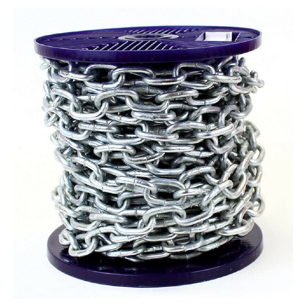 Cadena de seguridad en hierro galvanizado Cadenas genovesas soldadas 3 metros de carrete