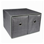 Caja Guardar Caja de vestuario Contenedor 2 cajones Organizador 39 x 34 x 26 CM 69727