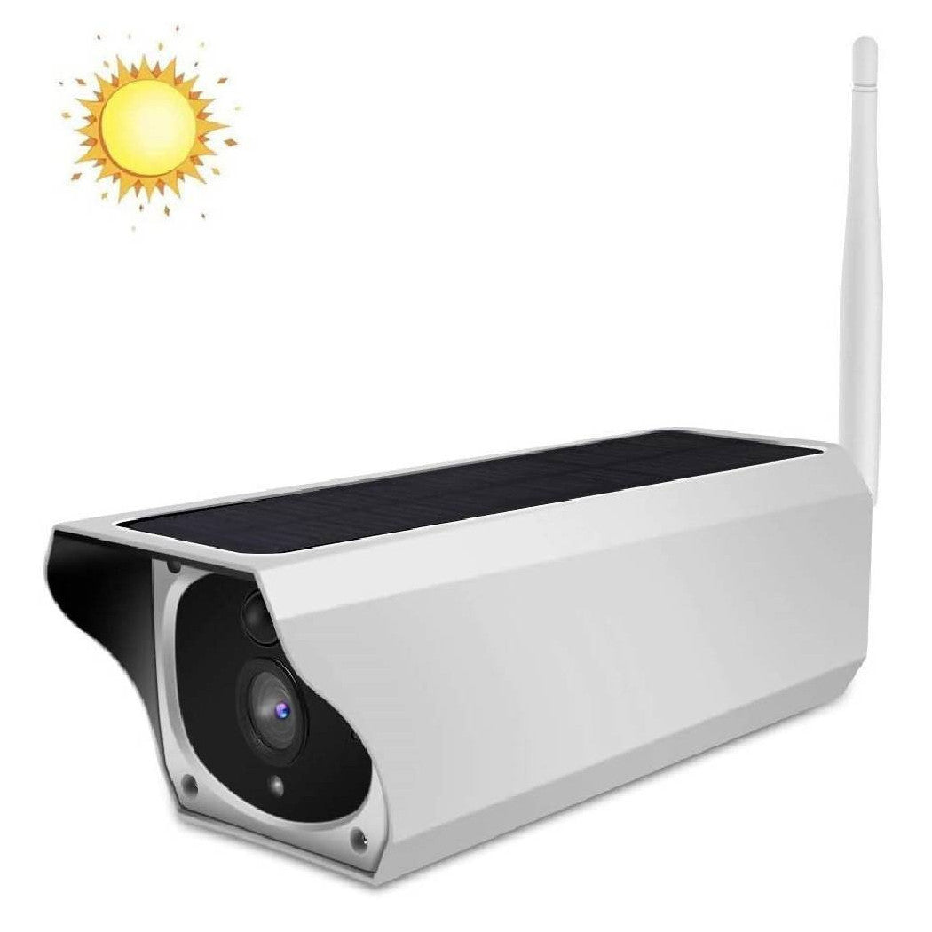 Cámara WiFi al aire libre con panel solar para uso continuo CW489