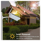 Cámara WiFi al aire libre con panel solar para uso continuo CW489