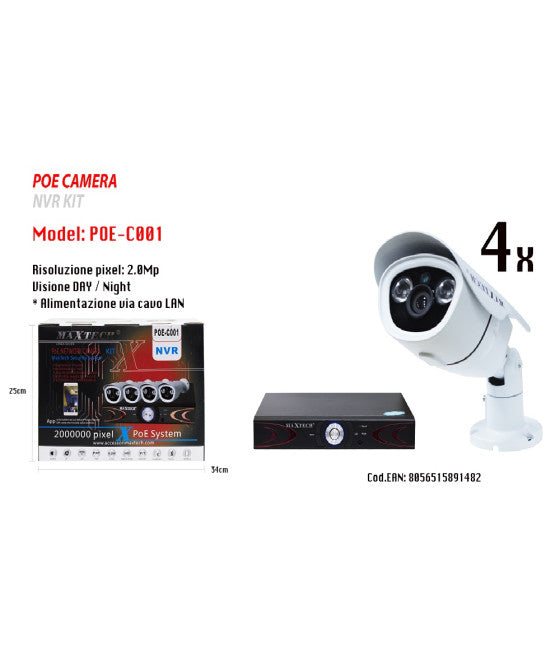 Cámara Video Video AHD 4 MP LED Array Color Cámara CCD DX-8805