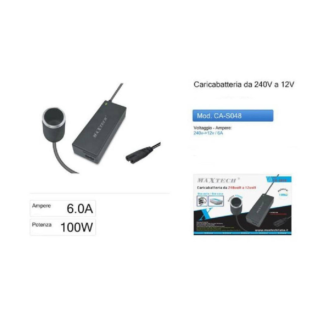 CARGO DE LA BATERÍA DE 240V 12V CA-S048 100W AUTO PC COCHE DE LA PC para el cuaderno