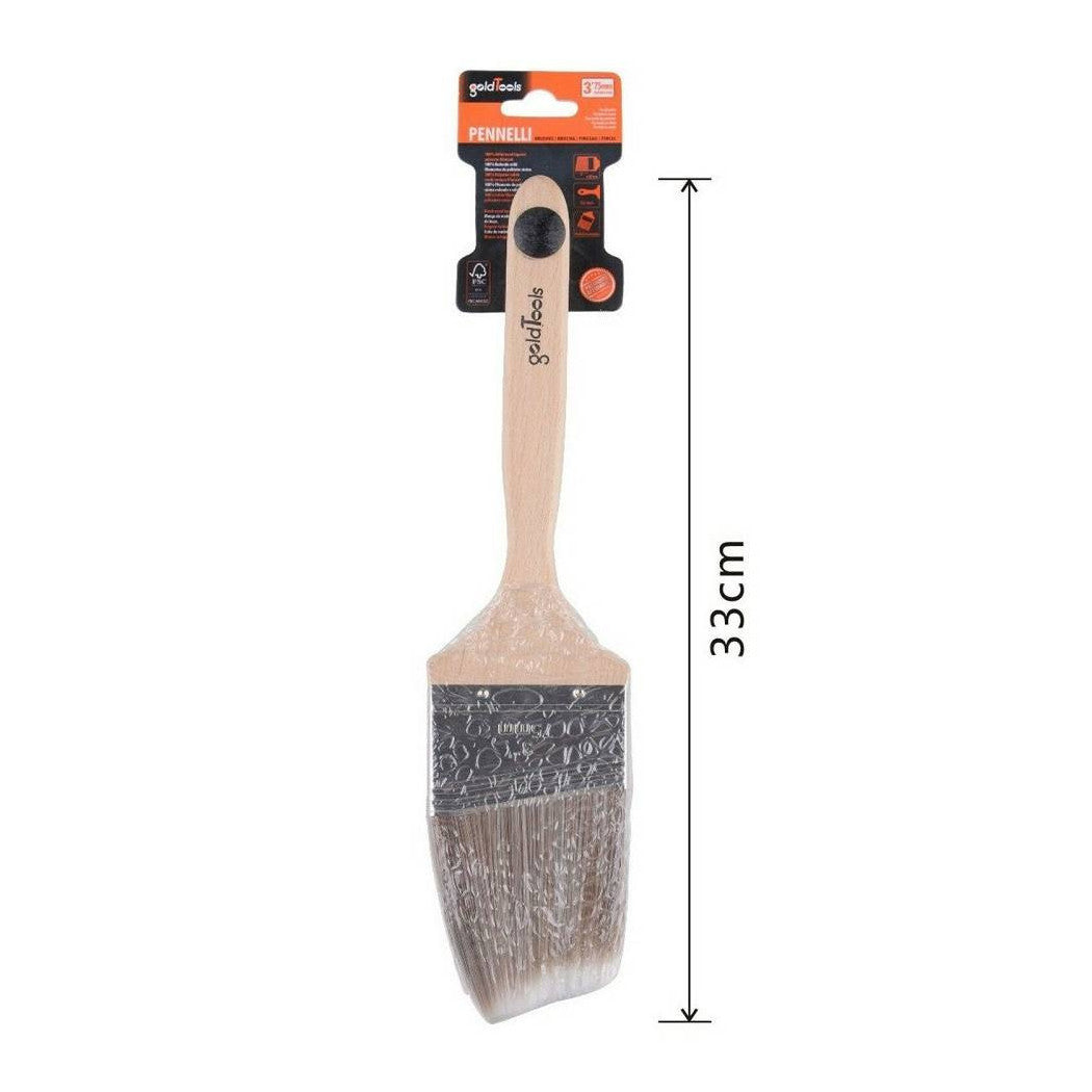 Cepillo plano de 75 mm cepillo oblicuo con mango de madera para pintura
