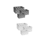 Cestas de tela 3 cajas Organizador Baño Porta Objetos de baño Maquillaje