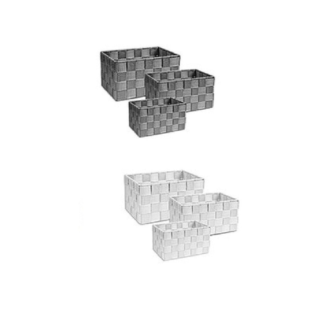 Cestas de tela 3 cajas Organizador Baño Porta Objetos de baño Maquillaje