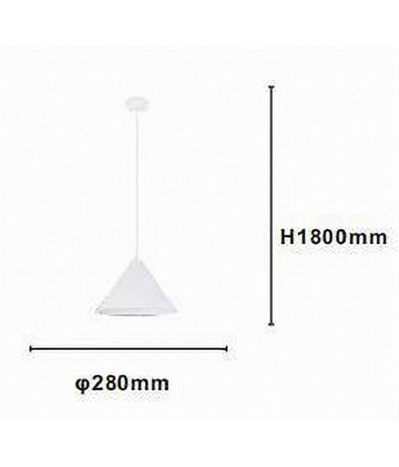 Lámpara de techo LED con franja 27W moderna luz blanca ligera natural B02