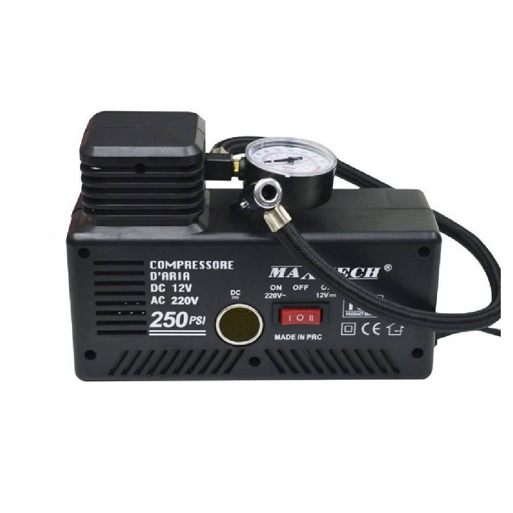 Compresor de aire de 35LT 12V / 220V, incluidos los adaptadores MAX 17BAR CO-AR03 portátil