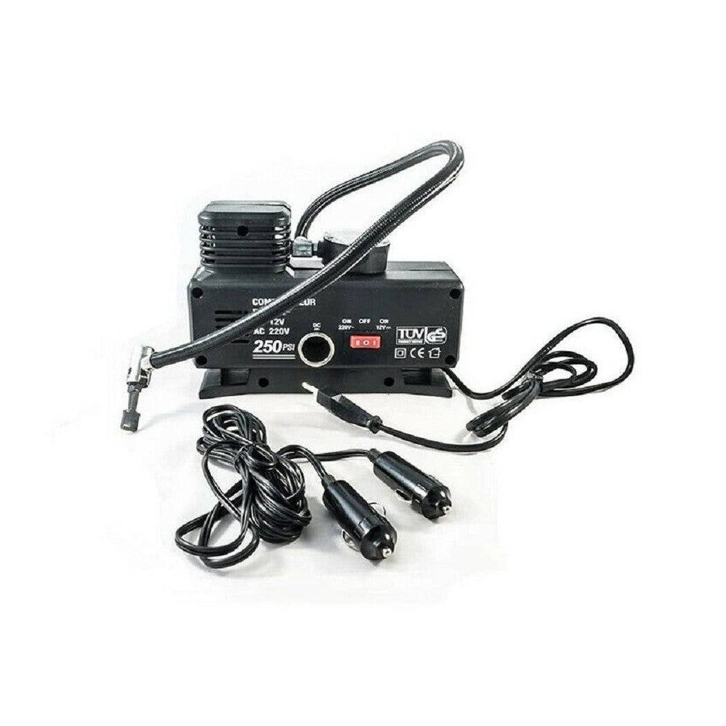Compresor de aire de 35LT 12V / 220V, incluidos los adaptadores MAX 17BAR CO-AR03 portátil