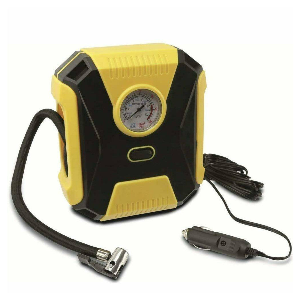 Compresor de aire de coche portátil de 12V 150 PSI Ruedas portátiles portátiles 3 caños