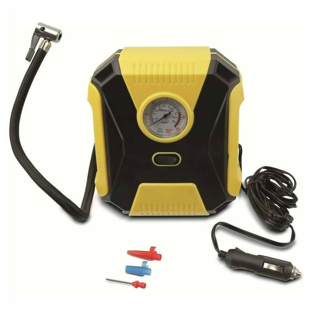 Compresor de aire de coche portátil de 12V 150 PSI Ruedas portátiles portátiles 3 caños