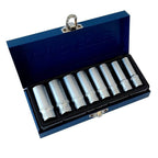 Conjunto de 1/4 Vanadio de cromo 6 - Llaves de brújula de longitud de 6 - 13 mm 6 - Candelette de 13 mm