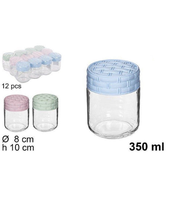 Set 6 Pieces Stainless Steel Jar 10x16cm Sugar Foods Coffee Kitchen