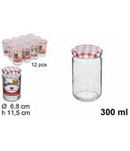 Set 6 pieces Stainless steel jar 10 x 11 cm Sugar food coffee kitchen