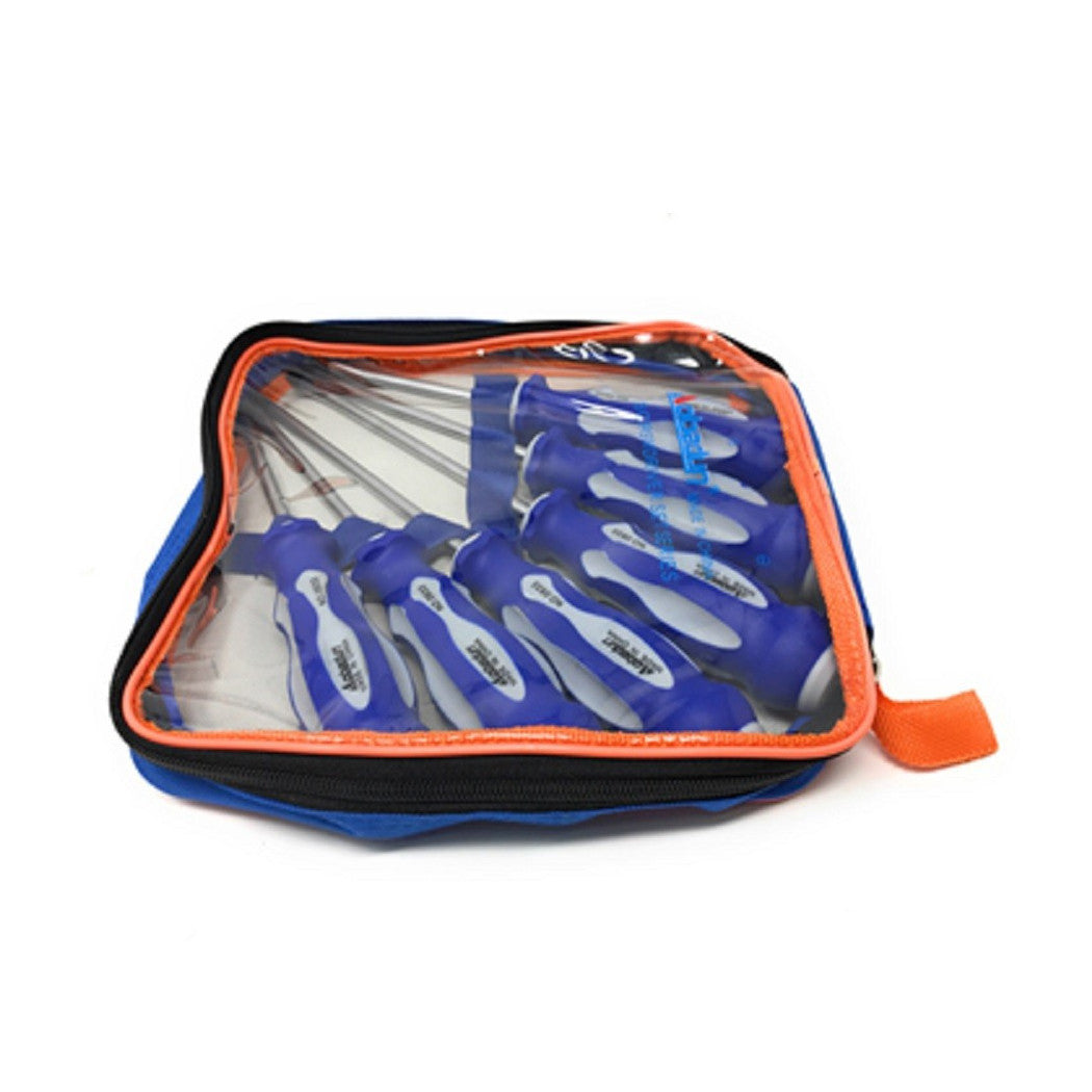 Conjunto de destornilladores de 6pc con cortes magnéticos para punta y estrella 50269 Giravite Bag