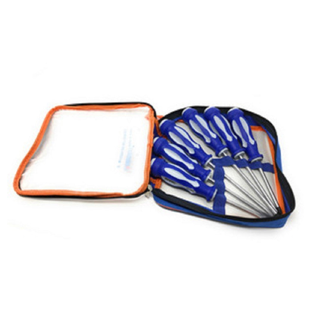 Conjunto de destornilladores de 6pc con cortes magnéticos para punta y estrella 50269 Giravite Bag