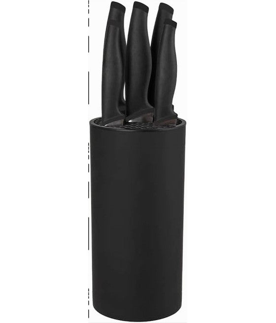 Set 7 Steel Kitchen Knives Non-slip Handle Multiple Peeled WHITE