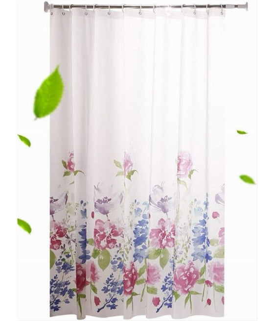 Cortina de ducha anti-soporte 180 x 200 cm con anillos de baño negro 69768