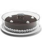 Establecer 6 PC con recipientes de plástico redondos con tapa de alimentos