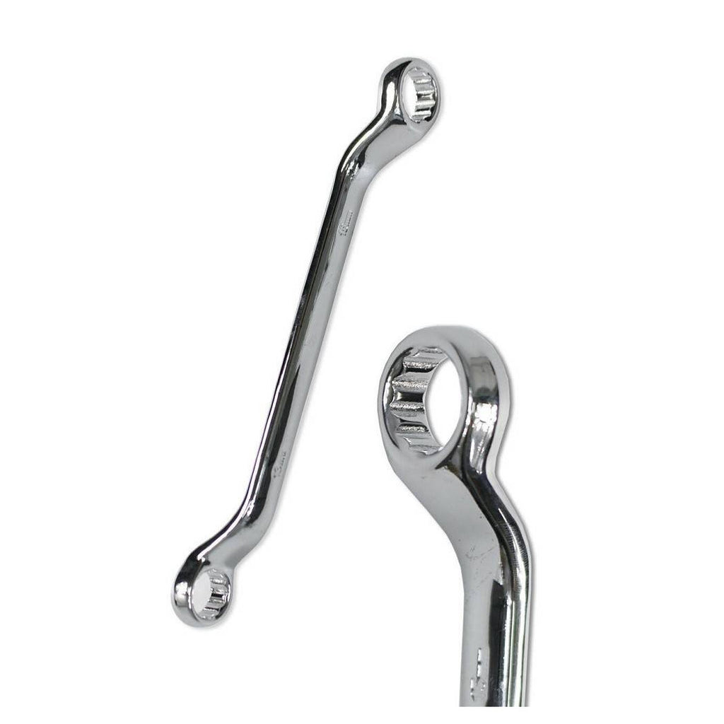 Curva de doble cabeza poligonal 6 PCS Llave larga en Chrome Vanadium 91705